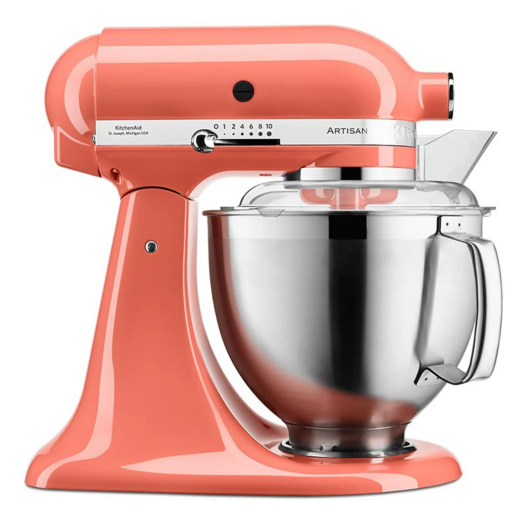 KITCHENAID Artisan 4.8 Liter - 5KSM185PSEPH Küchenmaschine Koralle (300 Watt)